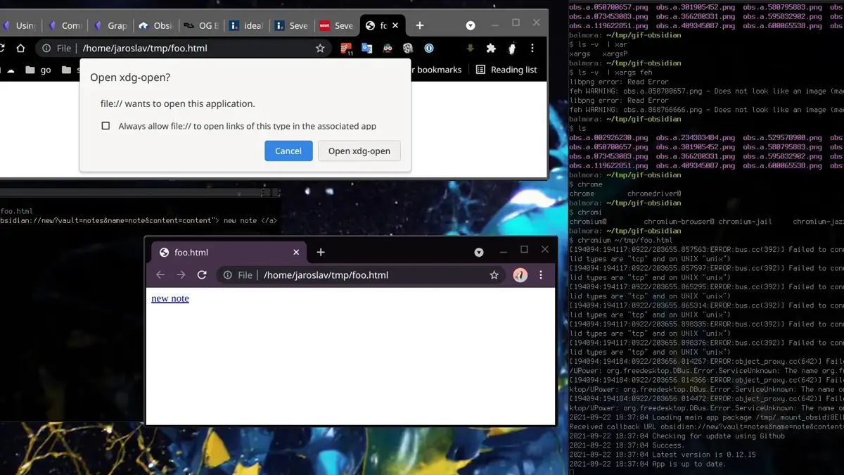 печать через XDG Portal в Chrome