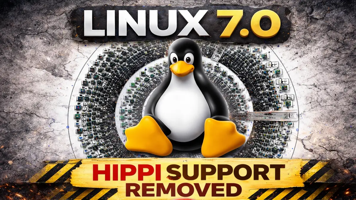 Linux 7.0 удаление HIPPI