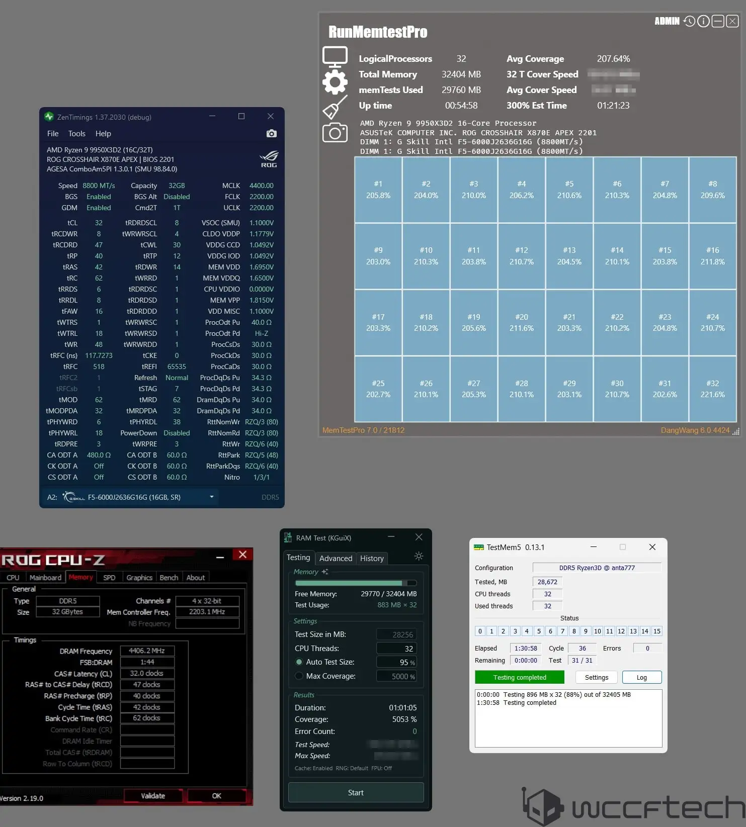DDR5-8800 на Ryzen 9 — ASUS показала разгон