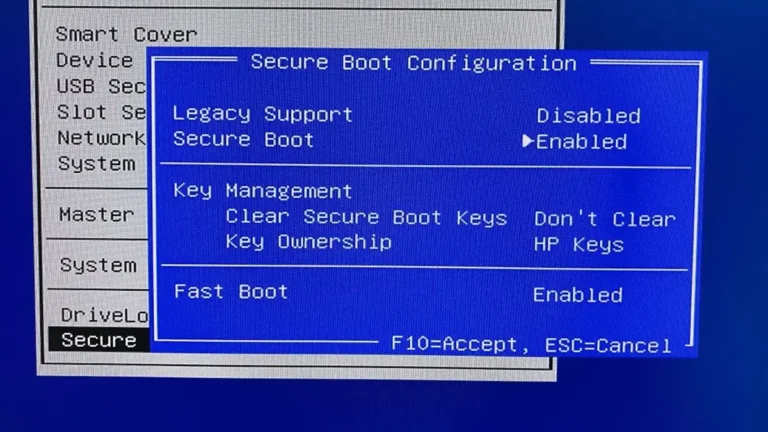 отключить secure boot windows