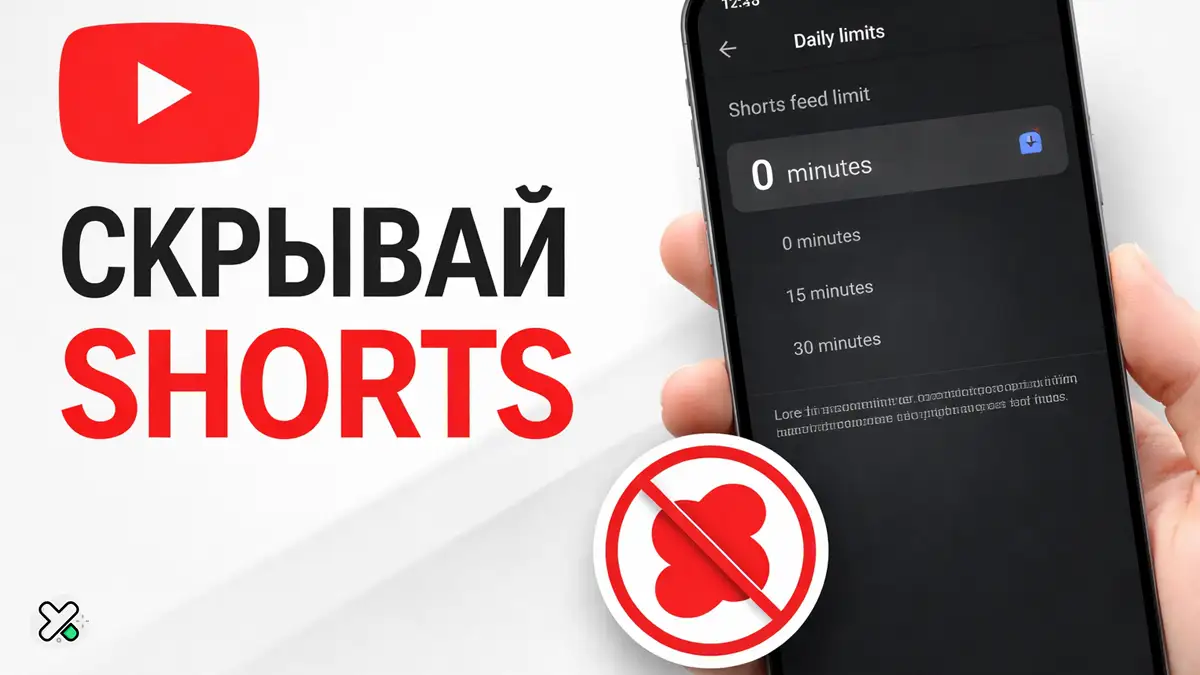 YouTube скрыть Shorts