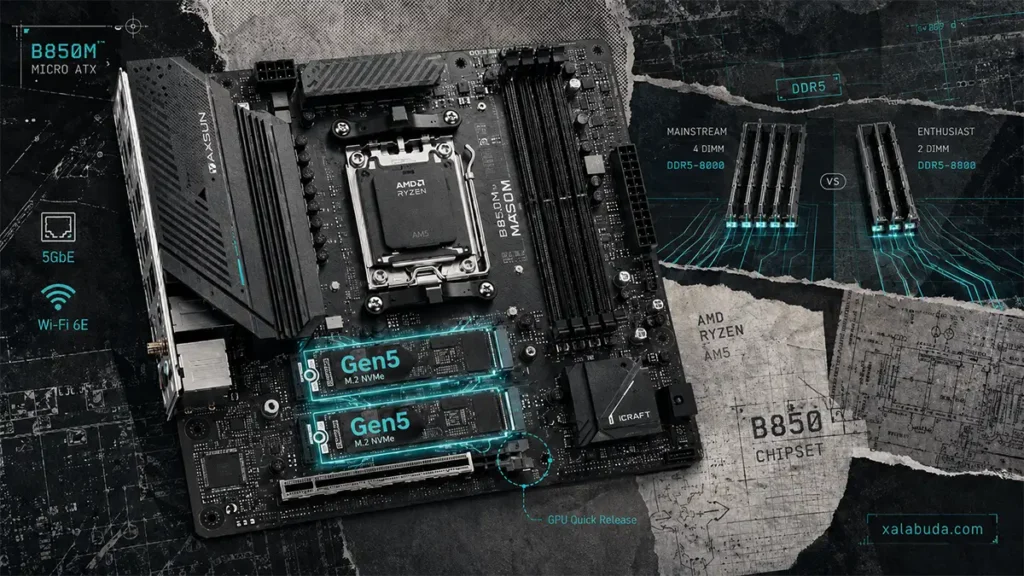 MAXSUN выпустила B850M-платы для Ryzen AM5