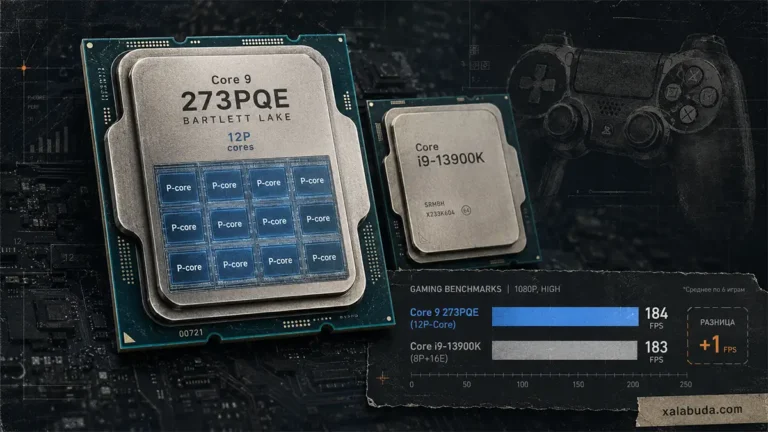 Intel Core 9 273PQE в играх