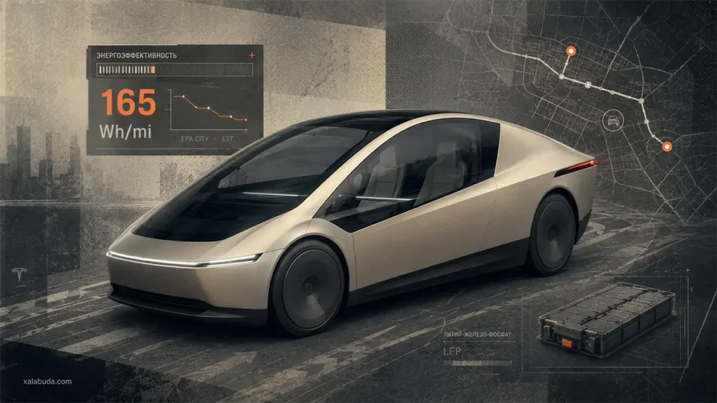 Tesla Cybercab энергоэффективность
