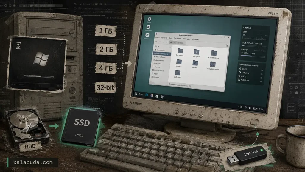 Linux для старого компьютера