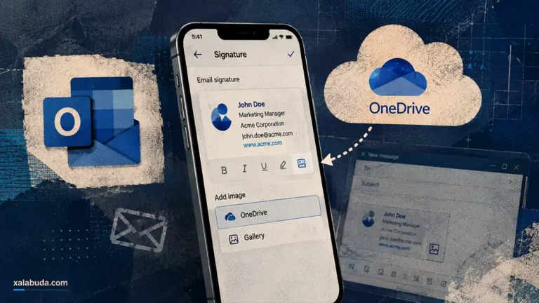 подпись Outlook из OneDrive