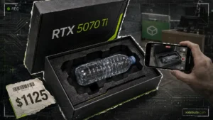 бутылка воды вместо RTX 5070 Ti