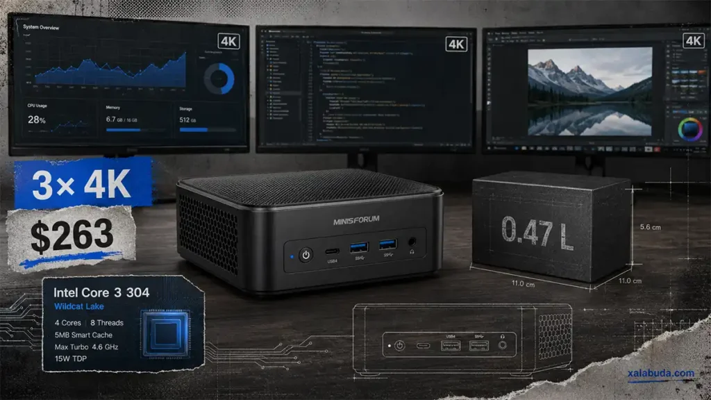 mini PC Minisforum Intel Wildcat Lake