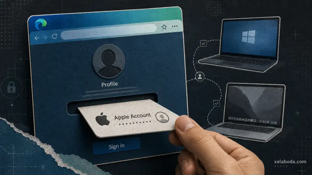 Microsoft Edge вход через Apple ID