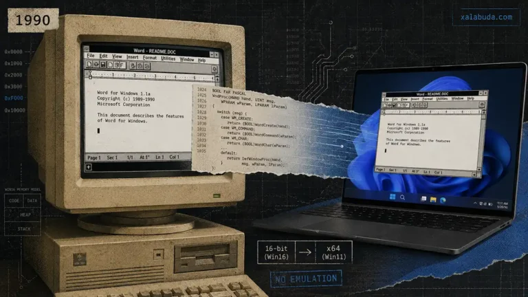 Word for Windows 1.1a на Windows x64