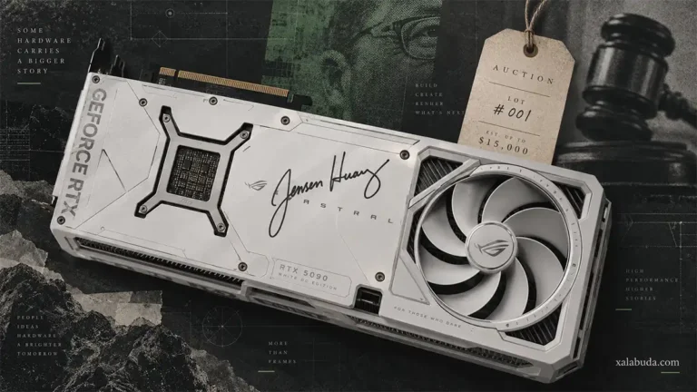 RTX 5090 с автографом Дженсена Хуанга