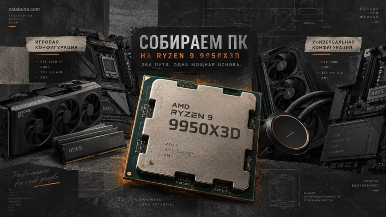 amd ryzen 9 9950x3d компьютер