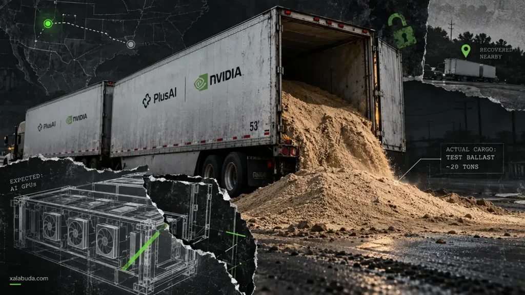 украли прицепы с логотипом Nvidia