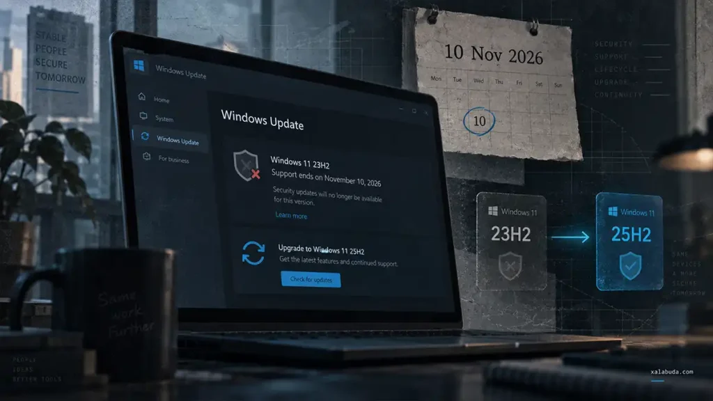 Windows 11 23H2 завершение поддержки